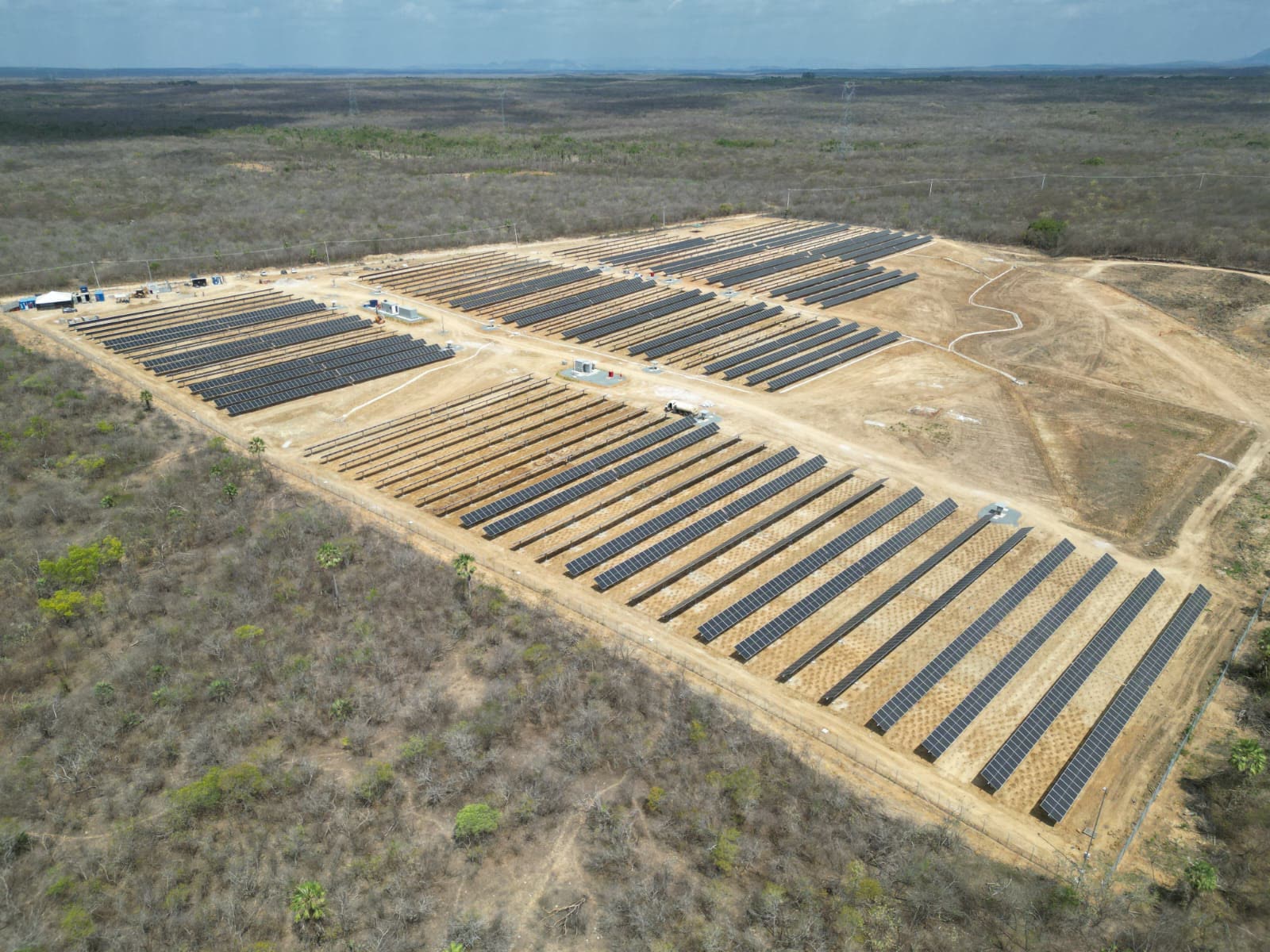 Vista aérea da usina Granja II